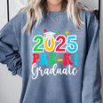 Kids Pre-K Graduate 2025 Preschool Graduation Class Of 2025 Kids Comfort Colors Sweatshirt Blue Jean