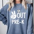 Kids Pre-K Graduation Kids Toddlers Comfort Colors Sweatshirt Blue Jean