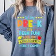 Kids So Long PRE-K It's Been Fun Graduation Comfort Colors Sweatshirt Blue Jean