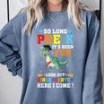 Kids So Long Pre-K Preschool Graduation Kindergarten Here I Come Comfort Colors Sweatshirt Blue Jean
