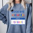 Kindergarten To 1st Grade Graduation T Shirt Comfort Colors Sweatshirt Blue Jean