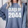 Kindergarten Class Of 2044 Grow With Me Kinder Graduation Comfort Colors Sweatshirt Blue Jean