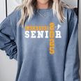 Lacrosse Senior Night Lacrosse Senior 2025 Graduation 8 Comfort Colors Sweatshirt Blue Jean