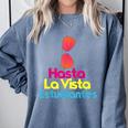 Last Day Of School Spanish Teacher Graduation T-Shirt For Men Women Kids Comfort Colors Sweatshirt Blue Jean
