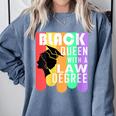 Law School Graduation Queen New Lawyer Attorney Grad Comfort Colors Sweatshirt Blue Jean