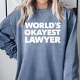 Lawyer Attorney For Law School Graduation Comfort Colors Sweatshirt Blue Jean