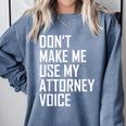 Lawyer Law School Graduation Attorney Men Women Comfort Colors Sweatshirt Blue Jean