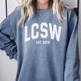 LCSW 2019 Graduation Shirt Comfort Colors Sweatshirt Blue Jean