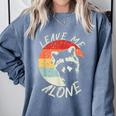 Leave Me Alone Raccoon Lover Introvert Antisocial Shy INTP Comfort Colors Sweatshirt Blue Jean Leave Me Alone Raccoon Lover Introvert Antisocial Shy INTP Comfort Colors Sweatshirt Blue Jean
