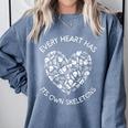 Leo Tolstoy Quote Dark Introvert Book Lover Skeleton Sayings Comfort Colors Sweatshirt Blue Jean
