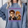 Let's Overthink Everything Shirt Antisocial Introvert Comfort Colors Sweatshirt Blue Jean
