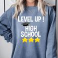 Level Up High School 8th Grade Graduation T-Shirt Comfort Colors Sweatshirt Blue Jean