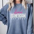 Licensed Esthetician 2023 Graduation Comfort Colors Sweatshirt Blue Jean