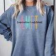 Licensed Marriage And Family Therapist LMFT Graduation Comfort Colors Sweatshirt Blue Jean