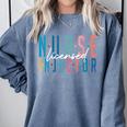 Licensed Nurse Injector Graduation Nurse Injector Comfort Colors Sweatshirt Blue Jean