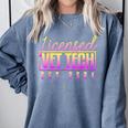 Licensed Vet Tech Veterinary Technician Graduation 2024 Comfort Colors Sweatshirt Blue Jean