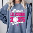 Lil Cousin Of a 2025 Graduate Prom Graduation 25 VolleyBall Comfort Colors Sweatshirt Blue Jean