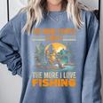 I Love Fishing Bigfoot Fisherman Introvert Sarcastic Comfort Colors Sweatshirt Blue Jean I Love Fishing Bigfoot Fisherman Introvert Sarcastic Comfort Colors Sweatshirt Blue Jean