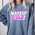 Makeup Artist Beauty Cosmetologist Graduation T-Shirt Comfort Colors Sweatshirt Blue Jean