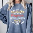 Mass Communication Major Student Shirt Graduation Comfort Colors Sweatshirt Blue Jean