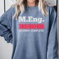 Master Of Engineering Engineer Master Graduation Comfort Colors Sweatshirt Blue Jean