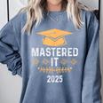 Mastered It 2025 Masters Degree Graduation Graduate Mba Comfort Colors Sweatshirt Blue Jean
