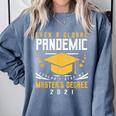Master's Degree 2021 Master Graduation Graduate Comfort Colors Sweatshirt Blue Jean