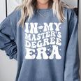 In My Master's Degree Era Graduation Master Degree Comfort Colors Sweatshirt Blue Jean