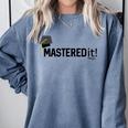 Masters Degree Graduation For Him Her Diploma T-Shirt Comfort Colors Sweatshirt Blue Jean