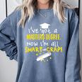 Masters Degree Graduation Men Women MSW MPH Premium Comfort Colors Sweatshirt Blue Jean