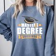Masters Degree Survivor Graduation For MBA Graduate Comfort Colors Sweatshirt Blue Jean