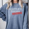 Master's Thesis Defense Tshirt Defended Graduation Comfort Colors Sweatshirt Blue Jean
