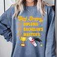 Master's Thesis Passed Goal Digger Master's Graduation Comfort Colors Sweatshirt Blue Jean