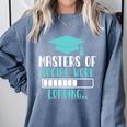 Masters Of Social Work Loading MSW Graduation Future Social Comfort Colors Sweatshirt Blue Jean