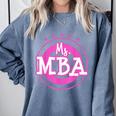 MBA Graduation Masters Business Administration T-Shirt Comfort Colors Sweatshirt Blue Jean