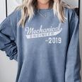 Mechanical Engineer Est 2019 Graduation Comfort Colors Sweatshirt Blue Jean