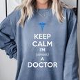 Medical Student Almost Doctor Med School Graduation Comfort Colors Sweatshirt Blue Jean
