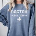 Medical Student Graduation T Shirt Doctor Est 2018 Comfort Colors Sweatshirt Blue Jean