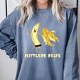 Medium Mature Banana Banana Real School Graduation Celebrations Comfort Colors Sweatshirt Blue Jean
