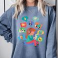 Memes Speak Louder Introvert Anti People Meme Lovers Quiet Comfort Colors Sweatshirt Blue Jean