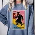 Mexican For Graduation 2025 El Graduado Premium Tri-Blend Comfort Colors Sweatshirt Blue Jean