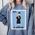Mexican For Graduation El Graduado 2024 Comfort Colors Sweatshirt Blue Jean