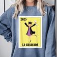Mexican For Graduation La Graduada 2025 Comfort Colors Sweatshirt Blue Jean