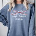 Middle School Graduation For Her 2021 High School Comfort Colors Sweatshirt Blue Jean