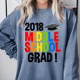 Middle School Graduation Class Of 2018 Shirt Comfort Colors Sweatshirt Blue Jean