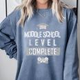 Middle School Graduation Tee Video Gaming Graduate Shirts Comfort Colors Sweatshirt Blue Jean