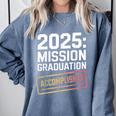 Mission Graduation Accomplished For Class Of 2025 Comfort Colors Sweatshirt Blue Jean