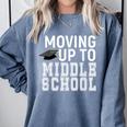 Moving Up To Middle School Elementary School Graduation Comfort Colors Sweatshirt Blue Jean