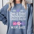 MSN Masters Science In Nursing Nurse Graduation 2022 Comfort Colors Sweatshirt Blue Jean