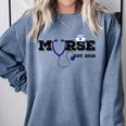 Murse Est 2018 Male Nurse Graduation Comfort Colors Sweatshirt Blue Jean
